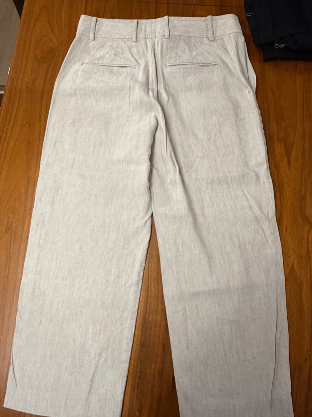 Club Monaco Linen-Blend Wide-Leg Pants – Oatmeal Beige – Size 6 (Like